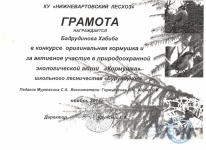 Конкурс природоохранной экологической акции «Кормушка»